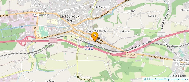 localisation de l'entreprise MADAME MAGALI CHEVALLIER  LA TOUR-DU-PIN