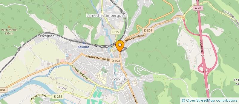 localisation de l'entreprise MADAME MAGALI CIRILLO  SOUILLAC