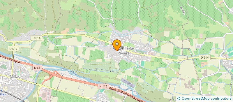 localisation de l'entreprise MADAME MAGALI CLASTRES  CORNEILLA-LA-RIVIERE