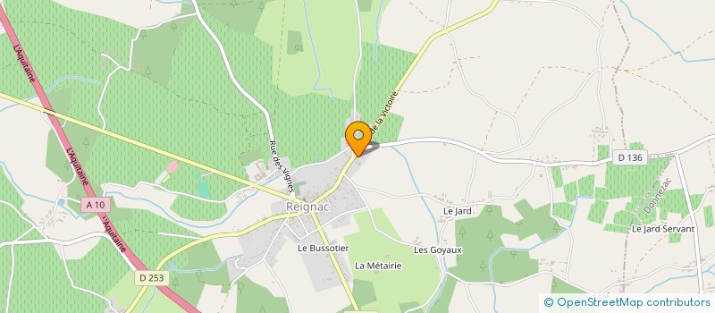 localisation de l'entreprise MADAME MAGALI CLICHET  REIGNAC