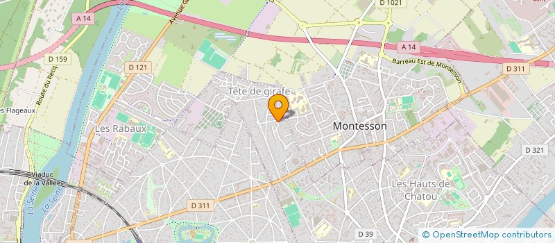 localisation de l'entreprise MADAME MAGALI COMBE  CHATOU