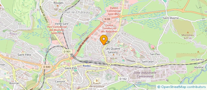 localisation de l'entreprise MADAME MAGALI COUDON à ONET-LE-CHATEAU