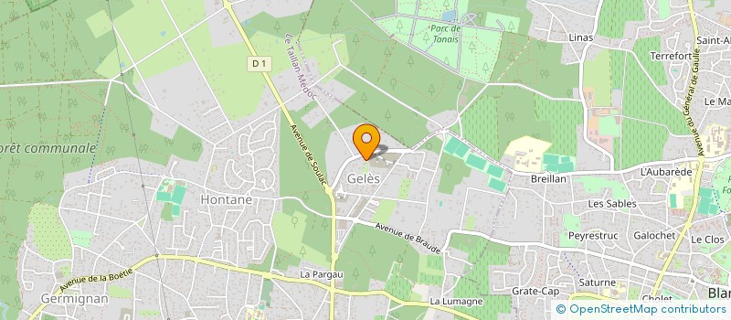 localisation de l'entreprise MADAME MAGALI COULOMB  LE TAILLAN-MEDOC