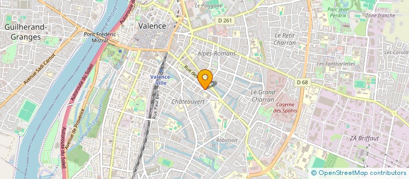 localisation de l'entreprise MADAME MAGALI COUPAT à VALENCE