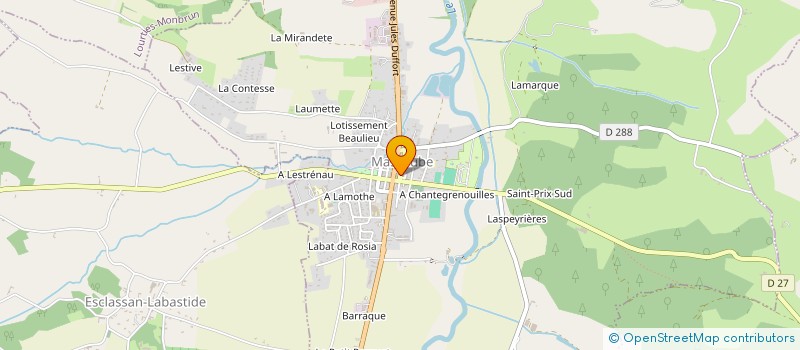 localisation de l'entreprise MADAME MAGALI COUVERT  LAGARDE-HACHAN