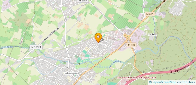 localisation de l'entreprise MADAME MAGALI CROUZET à FABREGUES