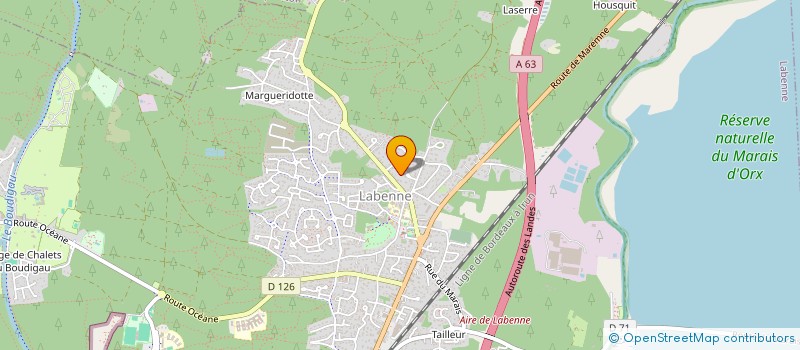 localisation de l'entreprise MADAME MAGALI DACIER  LABENNE