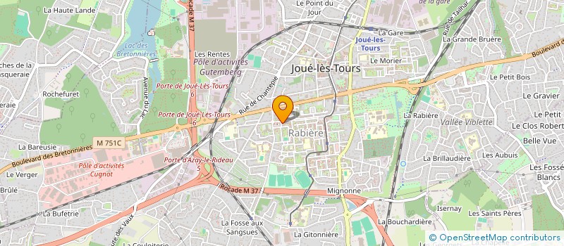 localisation de l'entreprise MADAME MAGALI DANGER  JOUE-LES-TOURS