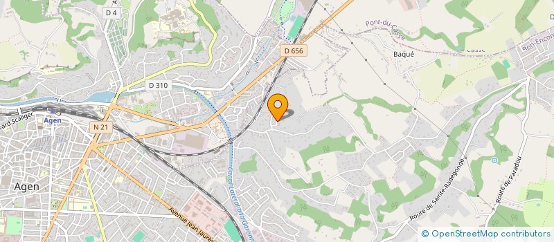 localisation de l'entreprise MADAME MAGALI DAURIAC  BON-ENCONTRE