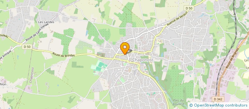 localisation de l'entreprise MADAME MAGALI DE OLIVEIRA  CHAPONOST