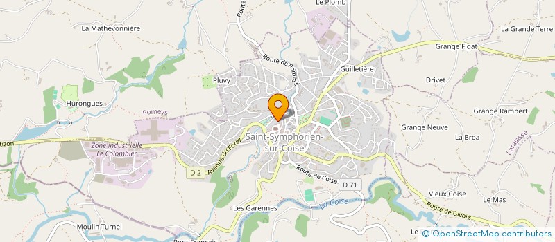 localisation de l'entreprise MADAME MAGALI DECHAVANNE  SAINT-SYMPHORIEN-SUR-COISE