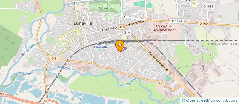 localisation de l'entreprise MADAME MAGALI DEGRAEVE  LUNEVILLE