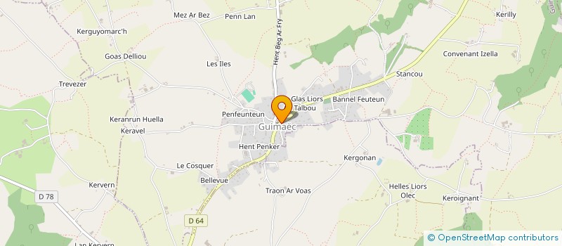 localisation de l'entreprise MADAME MAGALI DELAYGUES à GUIMAEC