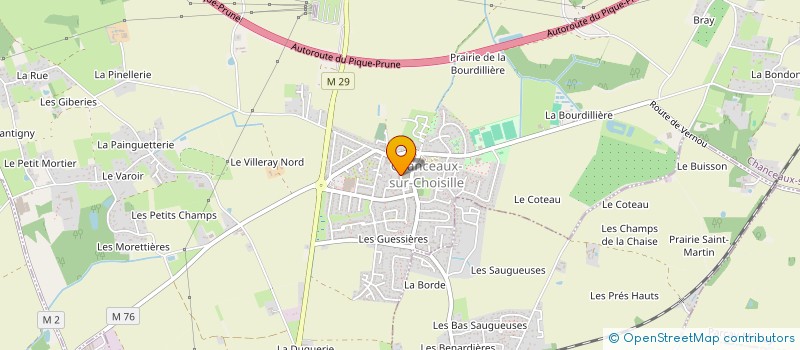 localisation de l'entreprise MADAME MAGALI DELETANG  CHANCEAUX-SUR-CHOISILLE