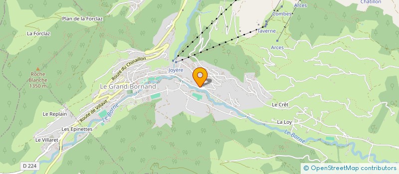 localisation de l'entreprise MADAME MAGALI DELOCHE  LE GRAND-BORNAND