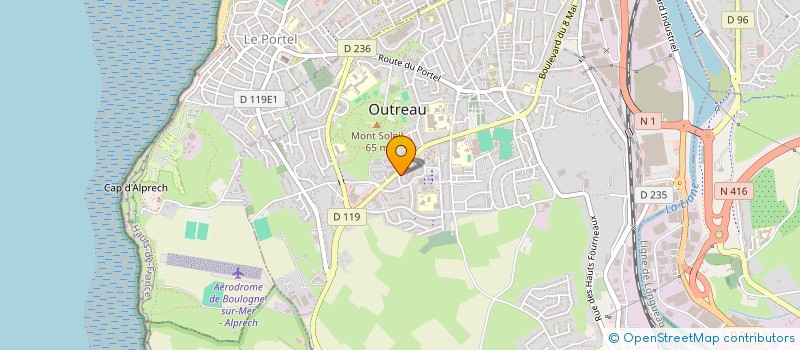 localisation de l'entreprise MADAME MAGALI DELPIERRE à OUTREAU