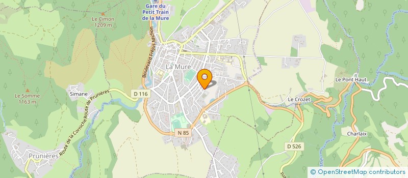 localisation de l'entreprise MADAME MAGALI DENTROUX  LA MURE