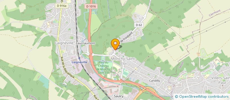 localisation de l'entreprise MADAME MAGALI DESCHAMPS  MONCHY-SAINT-ELOI