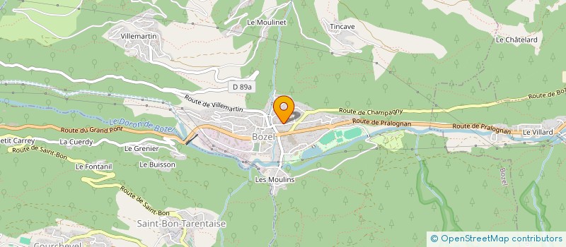 localisation de l'entreprise MADAME MAGALI DESCHAMPS  BOZEL