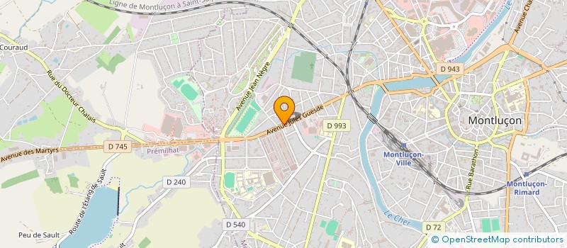 localisation de l'entreprise MADAME MAGALI DESFORGES  MONTLUCON
