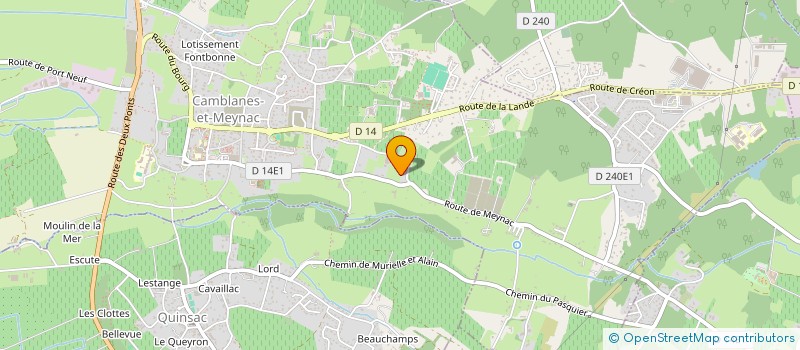 localisation de l'entreprise MADAME MAGALI DESTOMBES  CAMBLANES-ET-MEYNAC