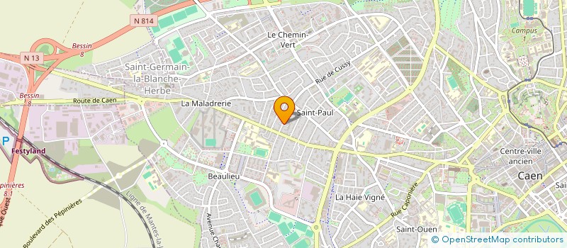 localisation de l'entreprise MADAME MAGALI DIAT à CAEN