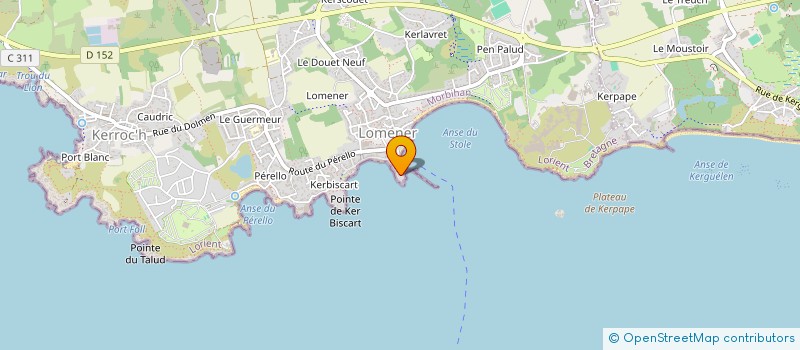 localisation de l'entreprise MADAME MAGALI DOMBAL à PLOEMEUR