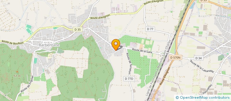 localisation de l'entreprise MADAME MAGALI DONNADIEU  BARBENTANE