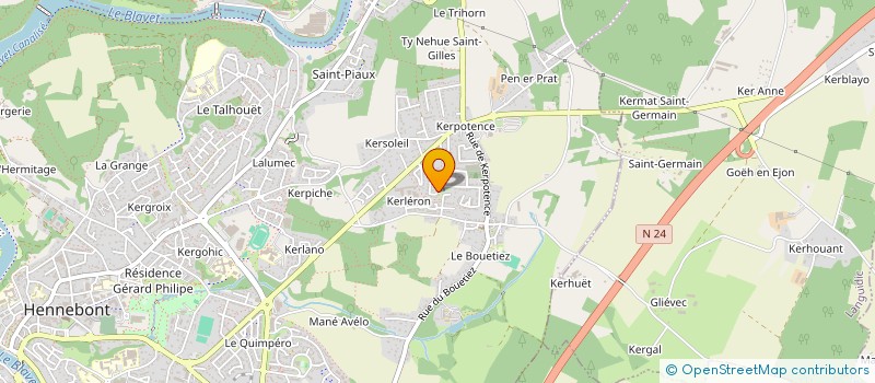 localisation de l'entreprise MADAME MAGALI DROUET  HENNEBONT