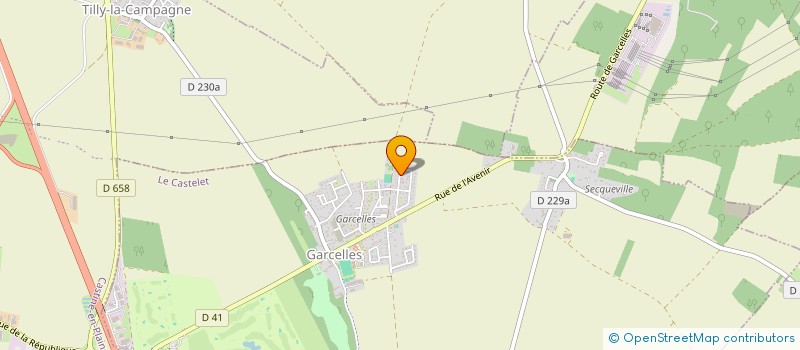 localisation de l'entreprise MADAME MAGALI DUPONT  LE CASTELET