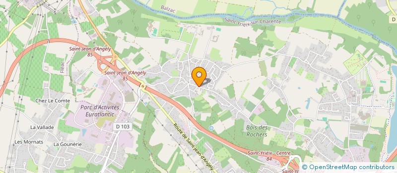 localisation de l'entreprise MADAME MAGALI DUPOUY  SAINT-YRIEIX-SUR-CHARENTE