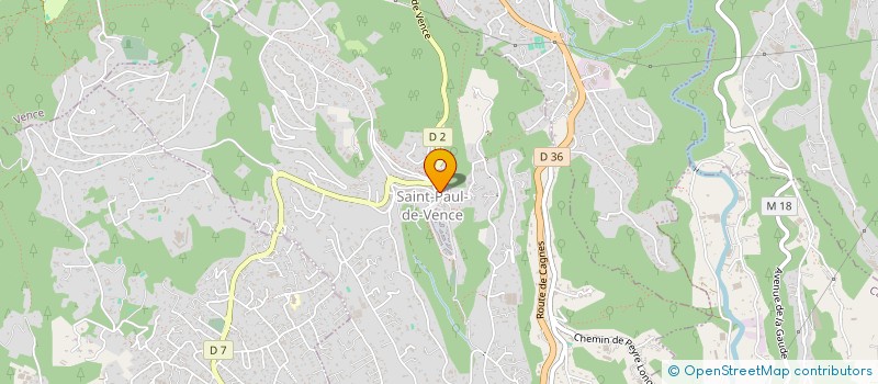 localisation de l'entreprise MADAME MAGALI DURAND à SAINT-PAUL-DE-VENCE
