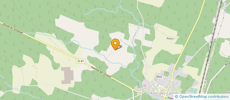 localisation de l'entreprise MADAME MAGALI DURAND  RION-DES-LANDES