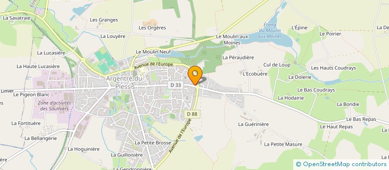 localisation de l'entreprise MADAME MAGALI DURAND  ARGENTRE-DU-PLESSIS