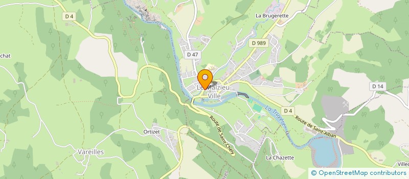 localisation de l'entreprise MADAME MAGALI DUSSART  LE MALZIEU-VILLE