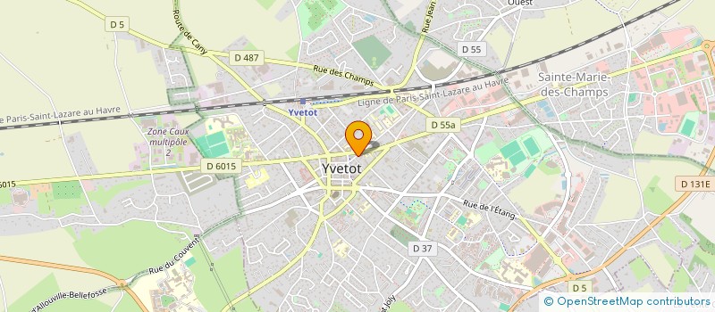 localisation de l'entreprise MADAME MAGALI DUVAL  YVETOT