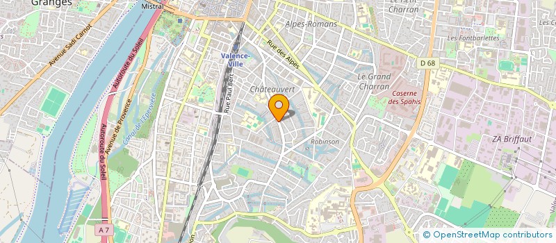 localisation de l'entreprise MADAME MAGALI EYDALEINE  VALENCE