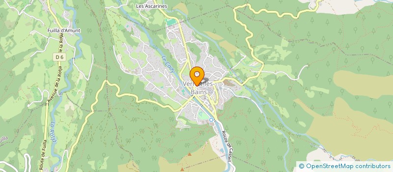 localisation de l'entreprise MADAME MAGALI FABRA  VERNET-LES-BAINS