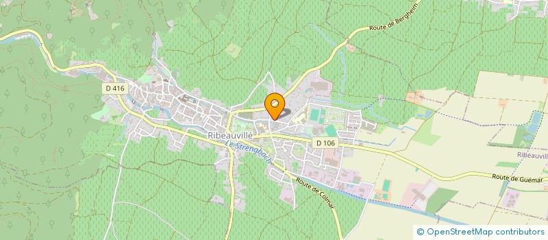 localisation de l'entreprise MADAME MAGALI FABRE  RIBEAUVILLE