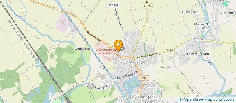 localisation de l'entreprise MADAME MAGALI FERREIRA  SAINT-USAGE