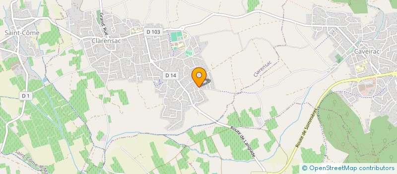 localisation de l'entreprise MADAME MAGALI FERRIGNO  CLARENSAC