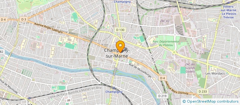 localisation de l'entreprise MADAME MAGALI FLAUGER  CHAMPIGNY-SUR-MARNE