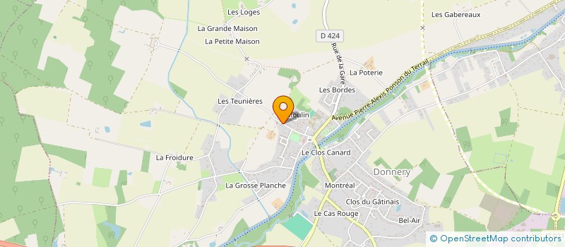 localisation de l'entreprise MADAME MAGALI FORTANIER à DONNERY
