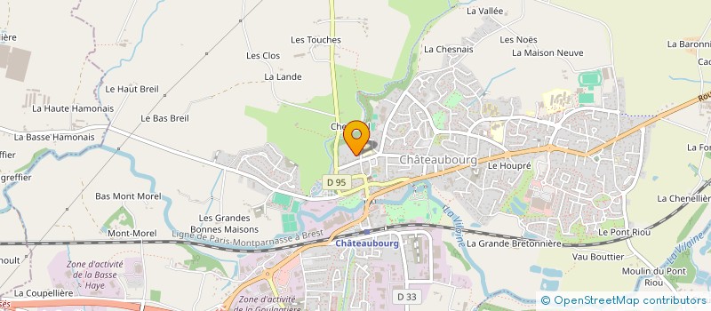 localisation de l'entreprise MADAME MAGALI FOUCHER  CHATEAUBOURG