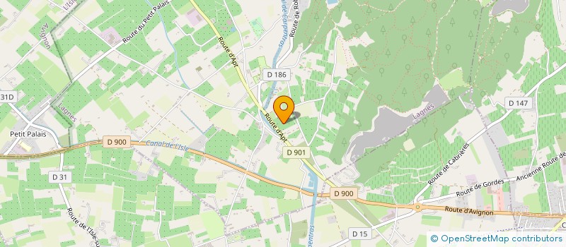 localisation de l'entreprise MADAME MAGALI FOUILLARON  LAGNES