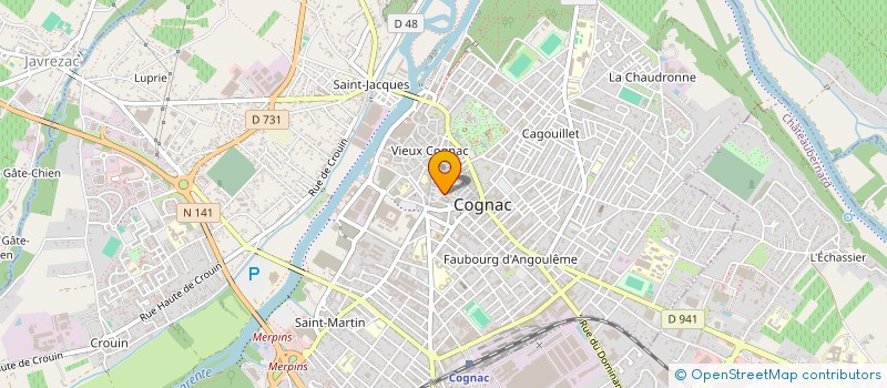 localisation de l'entreprise MADAME MAGALI FOUQUET à COGNAC