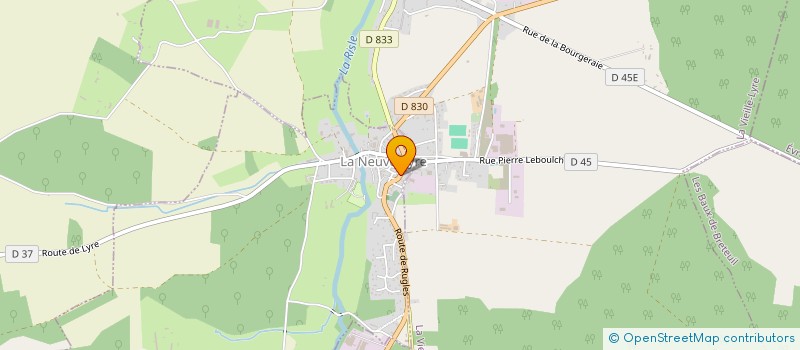 localisation de l'entreprise MADAME MAGALI-FRANCE RIVIERE  LA NEUVE-LYRE