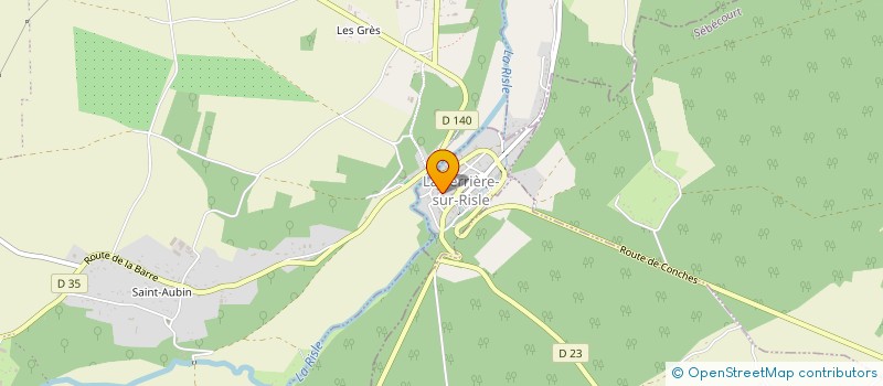 localisation de l'entreprise MADAME MAGALI FRANCOIS  LA FERRIERE-SUR-RISLE