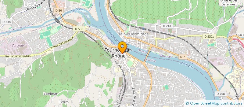 localisation de l'entreprise MADAME MAGALI FRANCON  TOURNON-SUR-RHONE