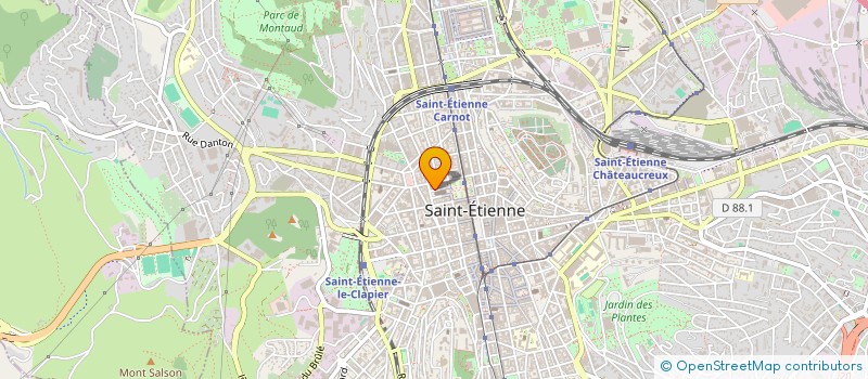 localisation de l'entreprise MADAME MAGALI FRIMAS  SAINT-ETIENNE